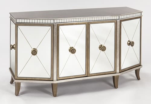 Silver Goldleaf Console Cabinet