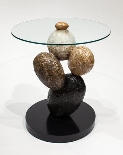Artmax 27in Stone End Table